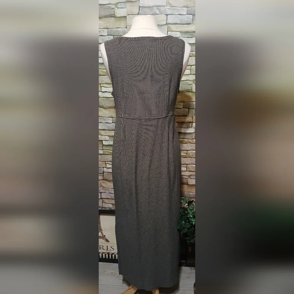 Vintage 1990s Dressing Clio Maxi Sheath Dress Corduroy Large Whimsigoth - Picture 2 of 4